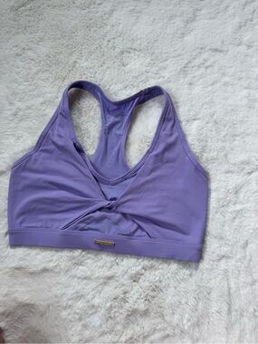 Gymshark Lavender Twist Racerback Sports Bra